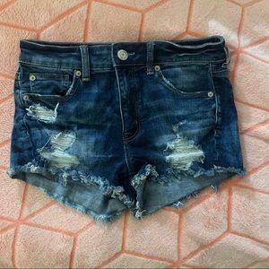American Eagle High-rise Shortie Jean shorts (4)